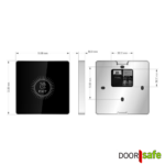 DS8932 | Exit-Taster | Aufputz | berührungslos | quadratisch | 86 x 10 x 86 mm | 12–24 V DC | Entriegelungszeit & Erfass