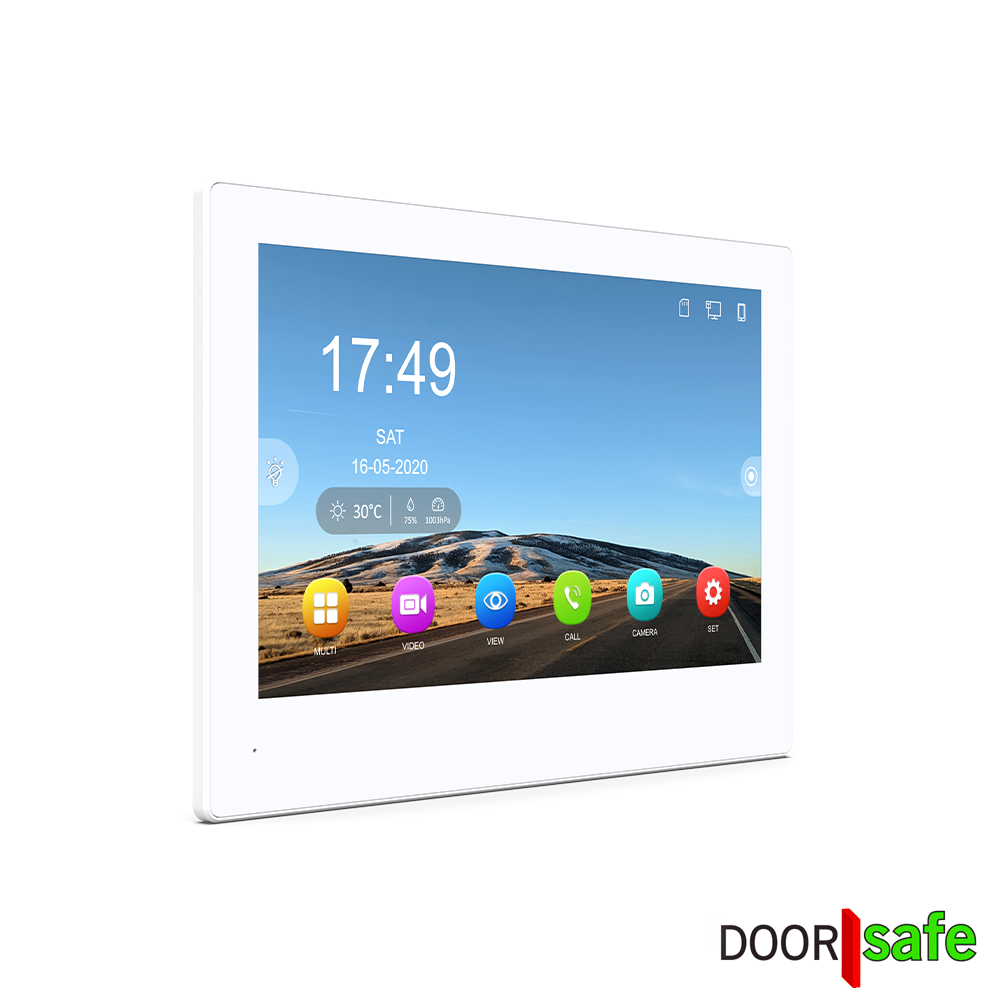 DS6677 PRO | HD-Internet-Türklingel mit Kamera + Direkt-PoE & Mifare-Chipleser | schwarz/dunkelgrau | 2,4/5-GHz-WLAN