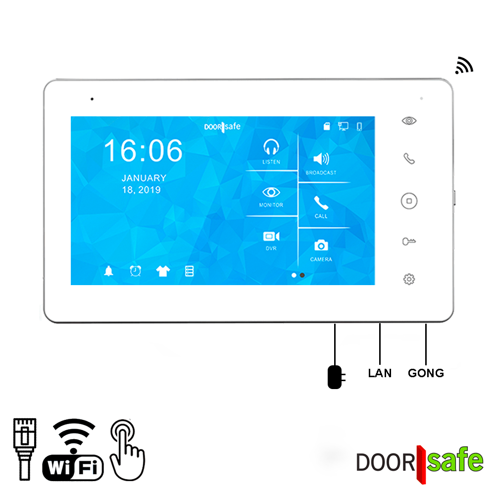DS6676 PRO | HD-Internet-Türklingel mit Kamera + Direkt-PoE & Mifare-Chipleser | schwarz/dunkelgrau | 2,4/5-GHz-WLAN
