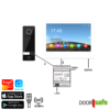 DS77028 | HD-Video-Türklingel mit Kamera | 8"-Touchscreen | mit Internet- & App-Option | schwarz | 2-Draht | BUS | 2-Dra
