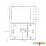 DS7771 | HD-Video-Türklingel mit Kamera | 7"-Touchscreen | mit Internet- & App-Funktion | Unterputz | mit RFID-MiFare-Ch