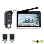 DS4650 PRO | Kabellose Funk HD Kamera Türklingel | 7 Zoll Touchscreen | Kabellos, größere Reichweite (868 MHz) | Türklingel mit Strom oder herausnehmbarem 5000mAh Akku | Bild mit hoher Auflösung | Duplex-Audio | PIR-Bewegungssensor | Infrarot-Nachtsicht | Funk-Öffner- & Gongmodul | Mit Überwachung | SD-Kartenspeicher im Display 32GB