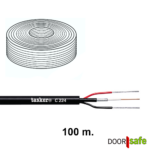 DS4941 | Siamesisches Koaxialkabel | 4-Draht-Kabel: Koaxialkabel (Kern & Schirm) + 2 Drähte – 100 Meter