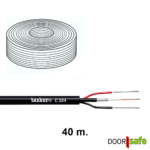 DS4944 | Siamesisches Koaxialkabel | 4-Draht-Kabel: Koaxialkabel (Kern & Schirm) + 2 Drähte – 40 Meter