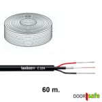 DS4946 | Siamesisches Koaxialkabel | 4-Draht-Kabel: Koaxialkabel (Kern & Schirm) + 2 Drähte – 60 Meter