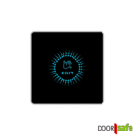 DS8932 | Exit-Taster | Aufputz | berührungslos | quadratisch | 86 x 10 x 86 mm | 12–24 V DC | Entriegelungszeit & Erfassungsabstand einstellbar