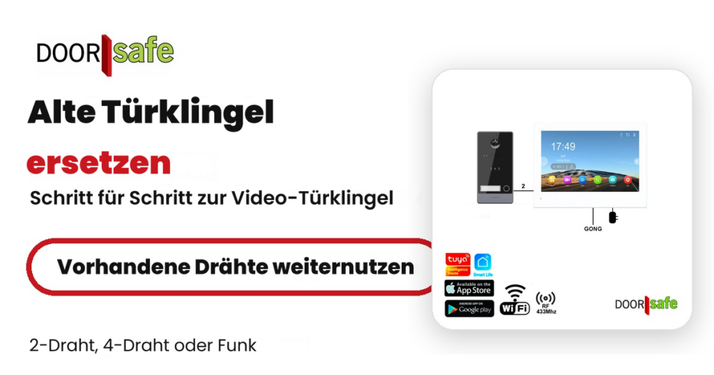 Alte Türklingel ersetzen: Schritt für Schritt zur Video-Türklingel, vorhandene Drähte weiternutzen