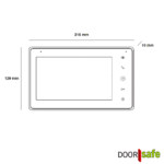 DS7558 PRO | HD-Türklingel mit Kamera, 4-Draht, 2x Türklingel, 2x 7"-Touchscreen, mit separatem Internetmodul