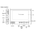 deurbel met camera draadloos met intercom binnen unit doorsafe 4750