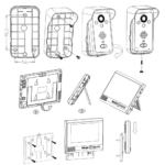 deurbel met camera draadloos met intercom montage doorsafe 4750