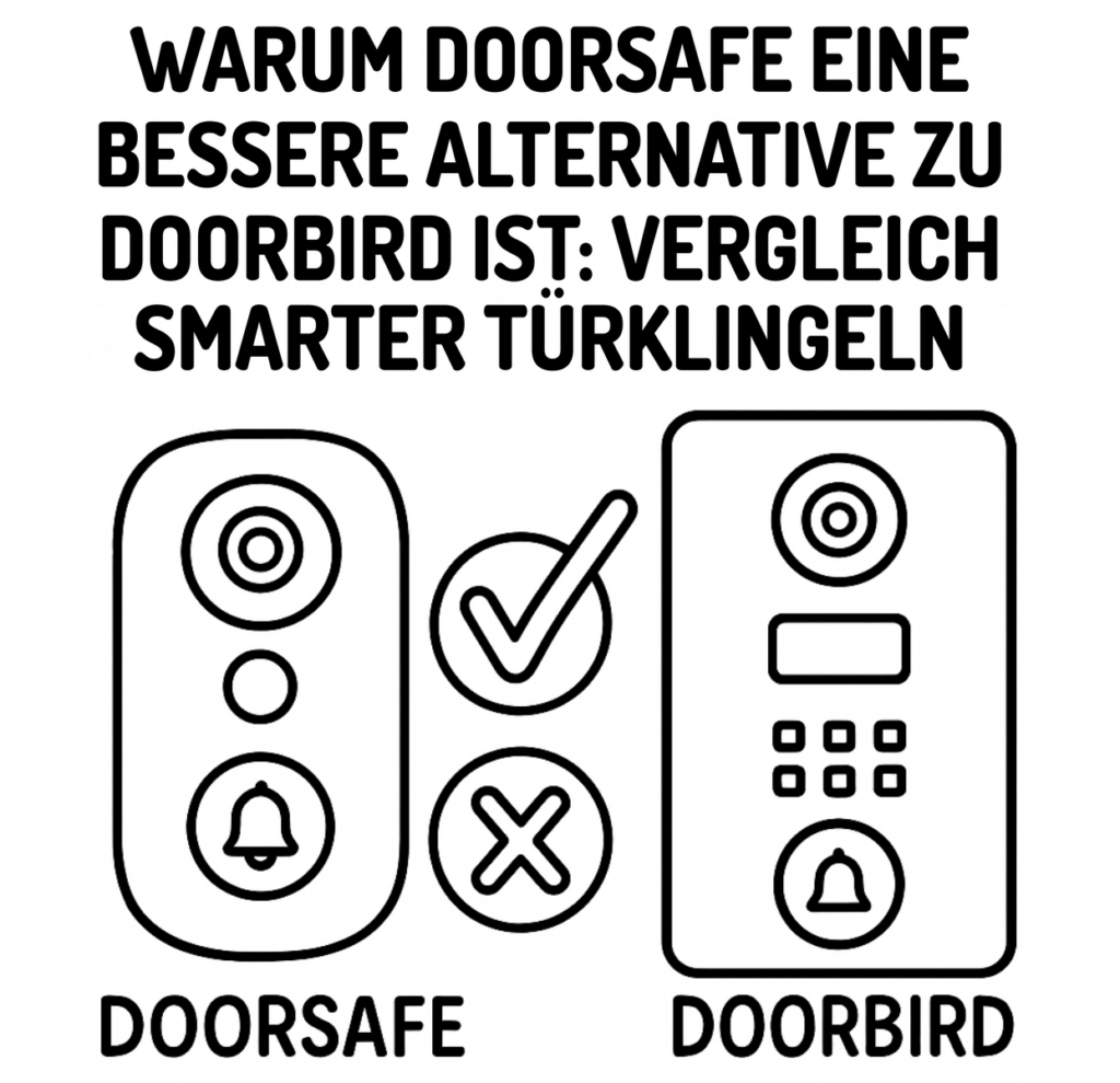 Warum Doorsafe eine bessere Alternative zu Doorbird ist: Vergleich smarter Türklingeln