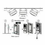 DS4110 | HD-Funk-Kameratürklingel | kabellos, Standardreichweite (2,4 GHz) | 3,5-Zoll-Farbbildschirm | Türklingel mit St