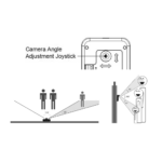 draadloze deurbel met camera en intercom draaibare lens detail doorsafe 4780