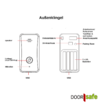 Doorsafe drahtlose tuerklingel intercom mit batterien Doorsafe 2