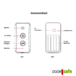 Doorsafe drahtlose tuerklingel intercom mit batterien Doorsafe 2