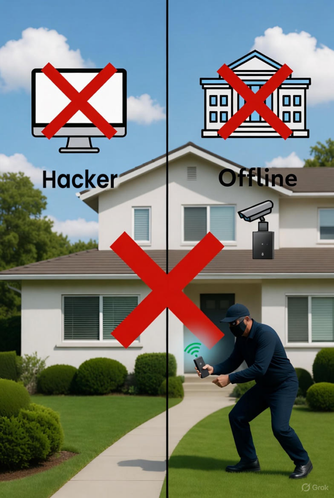 Video-Türklingel ohne WLAN: kein Hacker-Zugriff, kein Offline-Ausfall, kein WLAN-Jammer
