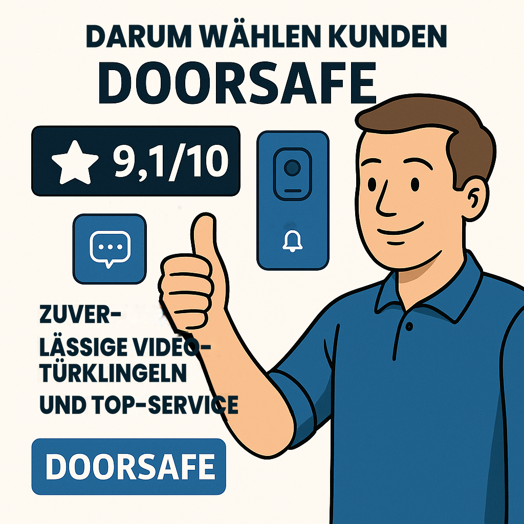 Darum wählen Kunden Doorsafe: zuverlässige Video-Türklingeln und Top-Service
